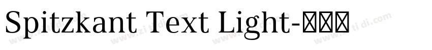 Spitzkant Text Light字体转换 Spitzkant Text Light字体转换